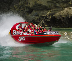 Jetboat tours at Queenstown and Taupo